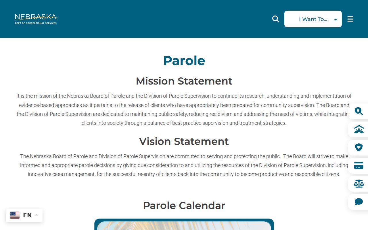 Dixon County criminal history Nebraska parole authority overview