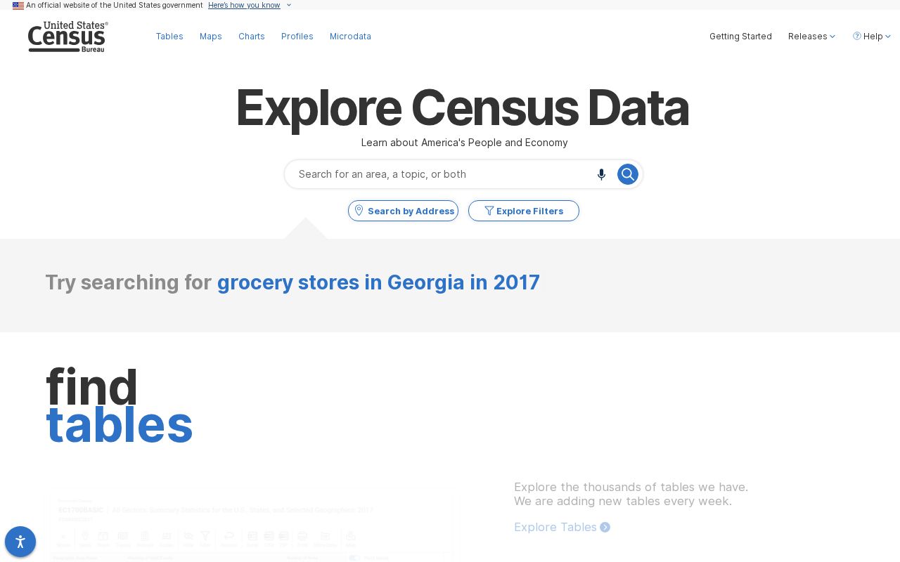 Census data search used to identify Wakefield and its cross-county setting